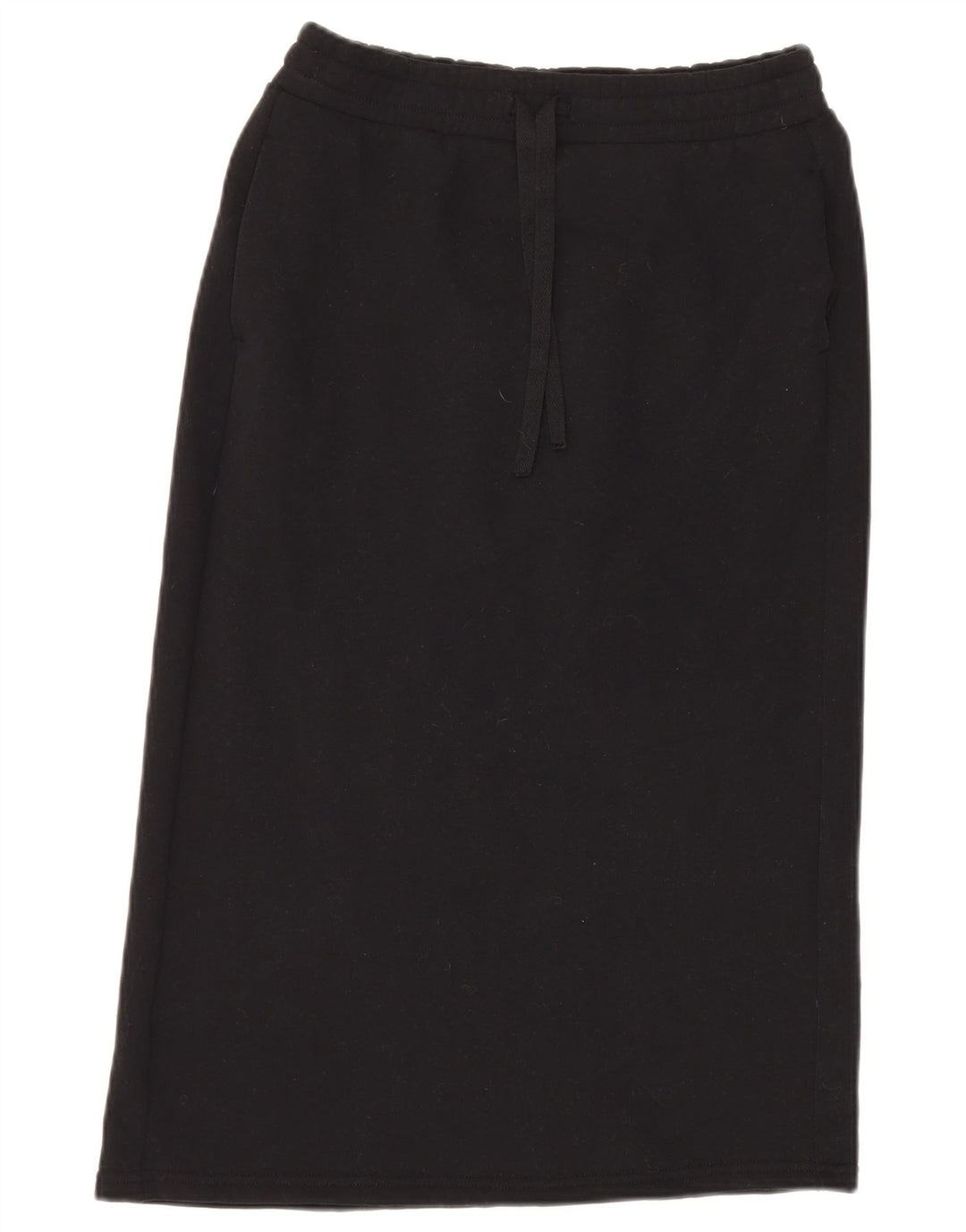 Benetton Damen-Rock, gerade, Größe S, W28, Schwarz, Baumwolle