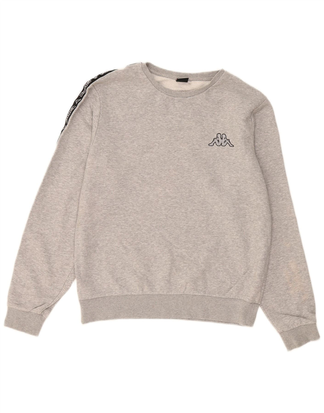 KAPPA Herren Grafik-Sweatshirt-Pullover, große graue Baumwolle