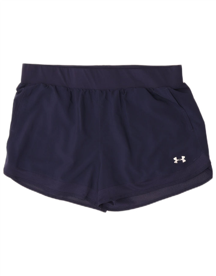 Under Armour Damen Sportshorts UK 20 2XL Marineblau Polyester