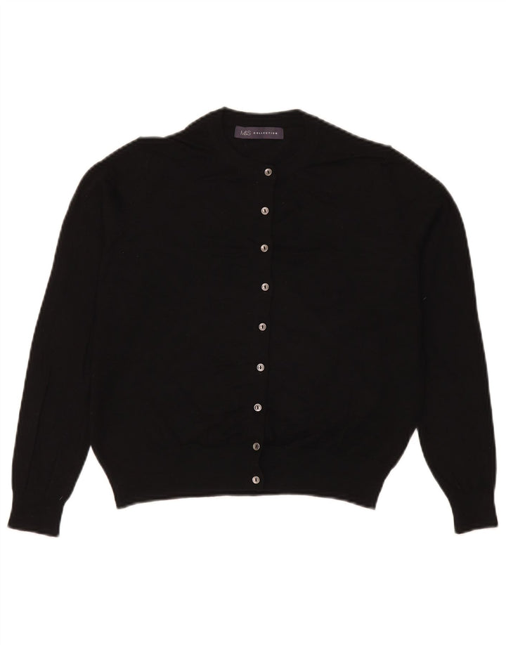 Marks & Spencer Damen Boleropullover UK 12 Medium Schwarz