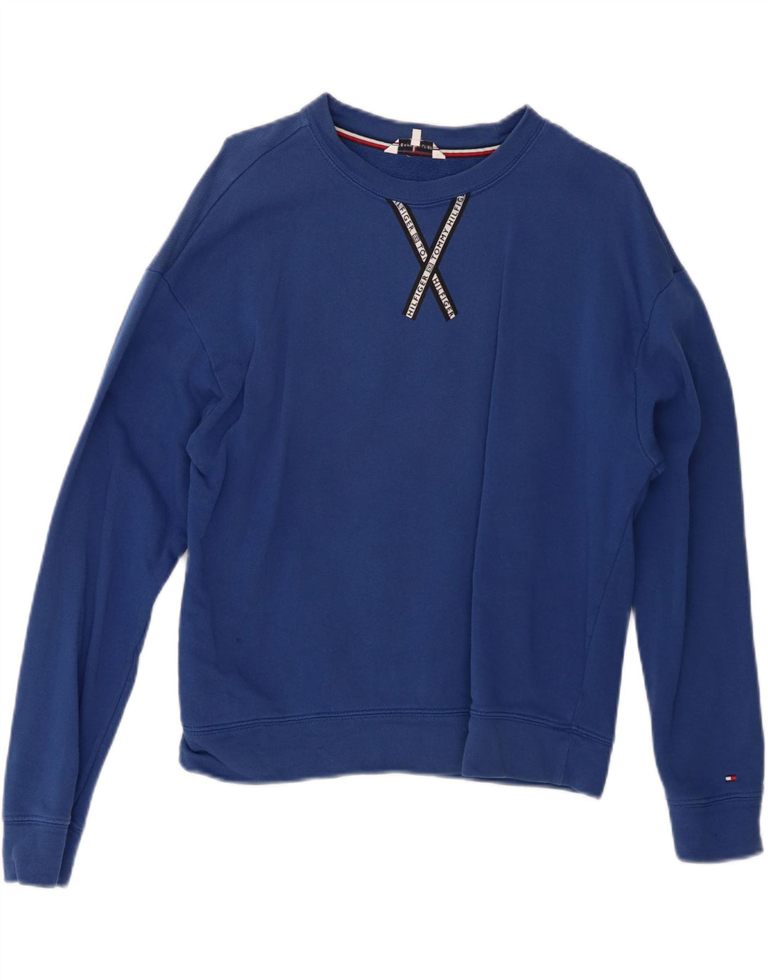 Tommy Hilfiger Damen-Sweatshirt in Übergröße, Gr. 10, Größe S, Blau