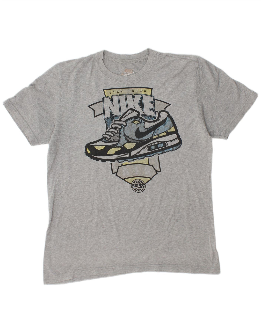 NIKE Herren-T-Shirt mit normaler Passform, mittelgrau