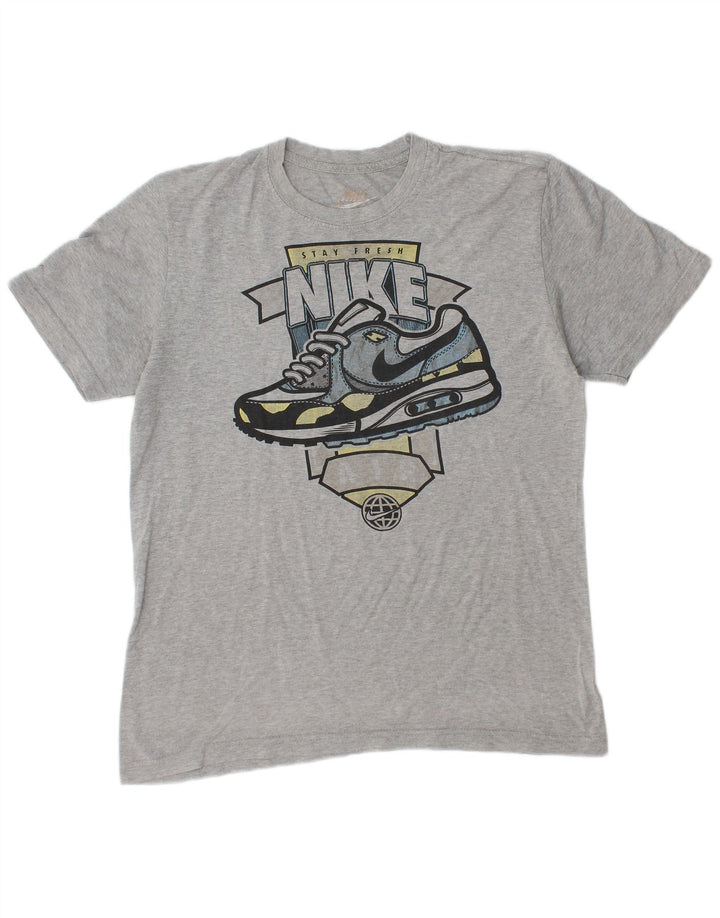 NIKE Herren-T-Shirt mit normaler Passform, mittelgrau