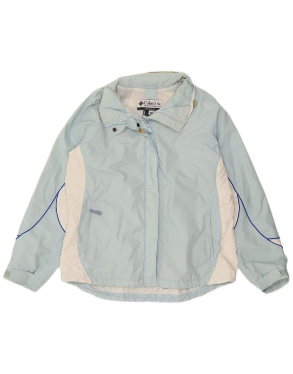 Columbia Damen Regenjacke UK 18 XL Blaues Colourblock-Nylon