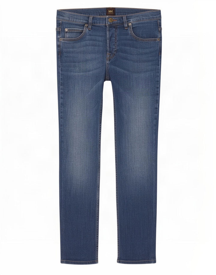 Lee Herren Powell Slim Jeans W30 L30 Blaue Baumwolle