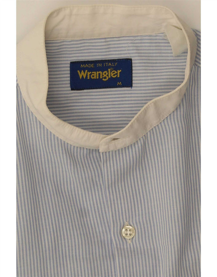 Wrangler Herren Kurzarmhemd Mittelblau gestreift