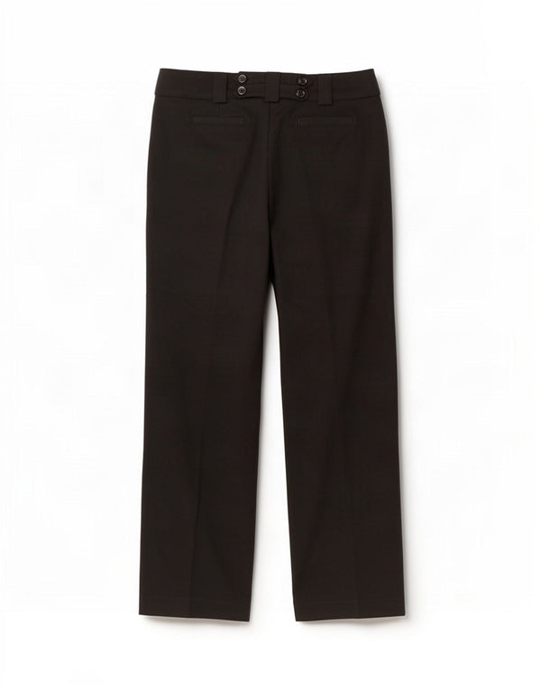 Marks & Spencer Damen Bootcut Freizeithose UK 12 Medium W30 L30 Schwarz