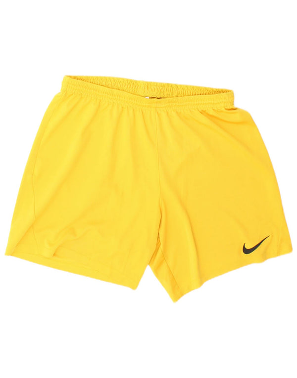 Nike Herren Dri Fit Sportshorts, groß, gelbes Polyester
