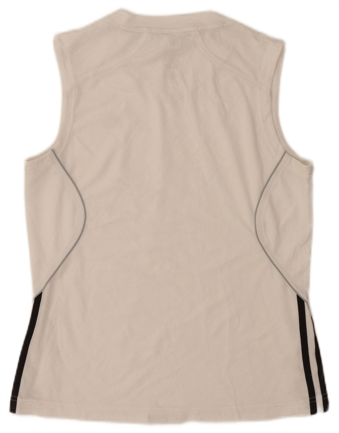 Adidas Damen Weste Top UK 10 Small Weiß Polyester
