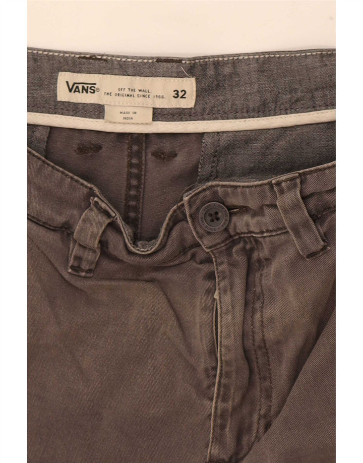Vans Herren Chinoshorts W32 mittelgraue Baumwolle