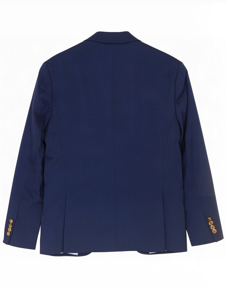 Zara Herren 1-Knopf-Blazerjacke EU 56 XL Marineblaues Polyester