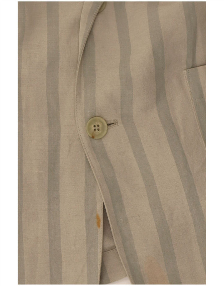 Byblos Herren-Blazer mit 2 Knöpfen, IT 48, mittelgrau, gestreift, Viskose