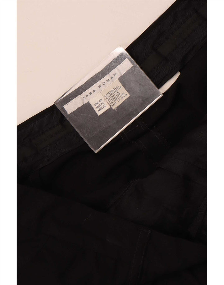 Gerade Damen-Freizeithose von Zara, Größe L, W32, L33, Schwarz, Polyester