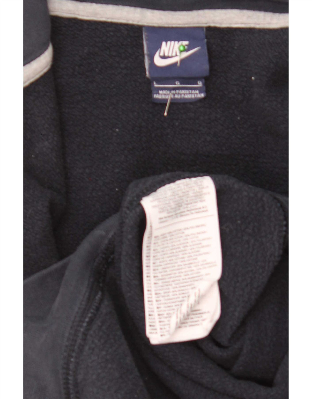 Nike Herren-Kapuzenpullover mit Reißverschluss, groß, aus blauer Baumwolle