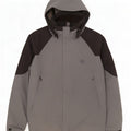 SALEWA Herren-Regenjacke mit Kapuze, UK 44, XL, Grau, Farbblock