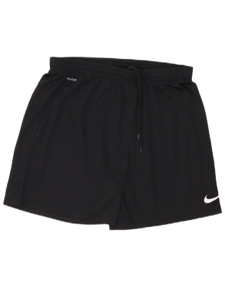 Nike Herren Dri Fit Sportshorts, groß, aus schwarzem Polyester
