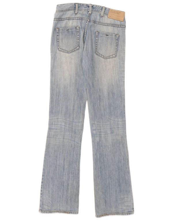 Benetton Damen Bootcut Jeans W30 L33 Blau