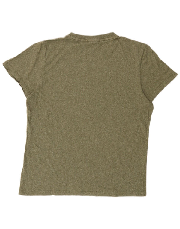 Superdry Herren T-Shirt Top XL Khaki meliert