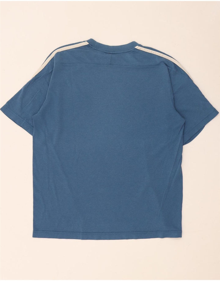 Adidas Herren T-Shirt Top Small Blau Baumwolle