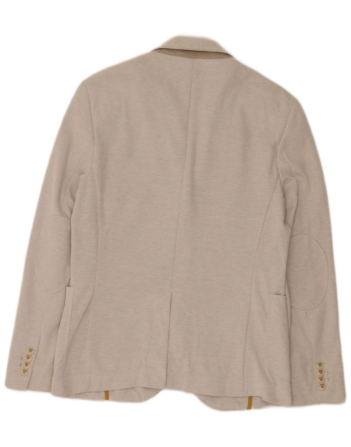 ZARA Herren-Blazer mit 2 Knöpfen, EU 52, groß, grau, Polyester