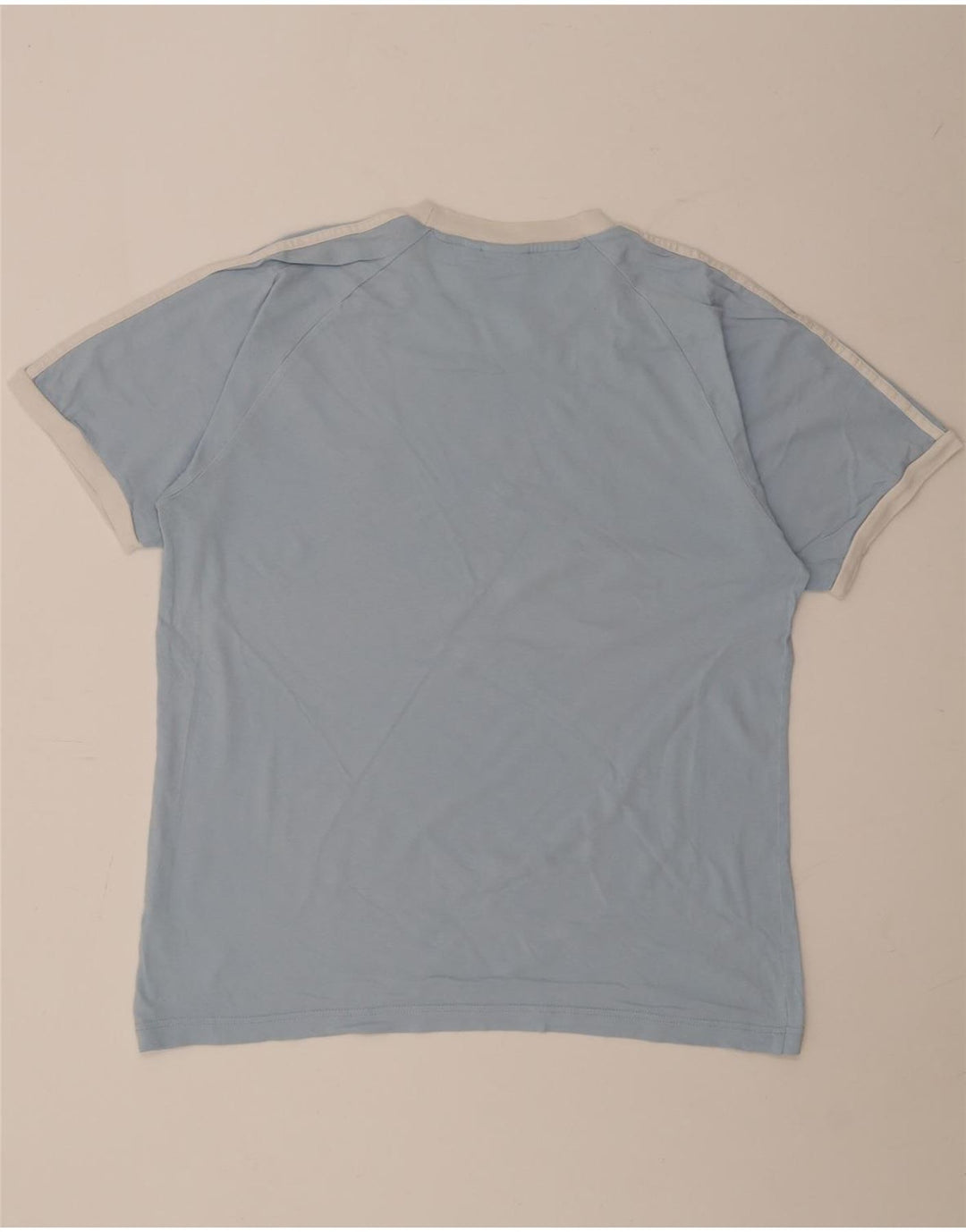 Adidas Herren T-Shirt Top Large Blau Baumwolle