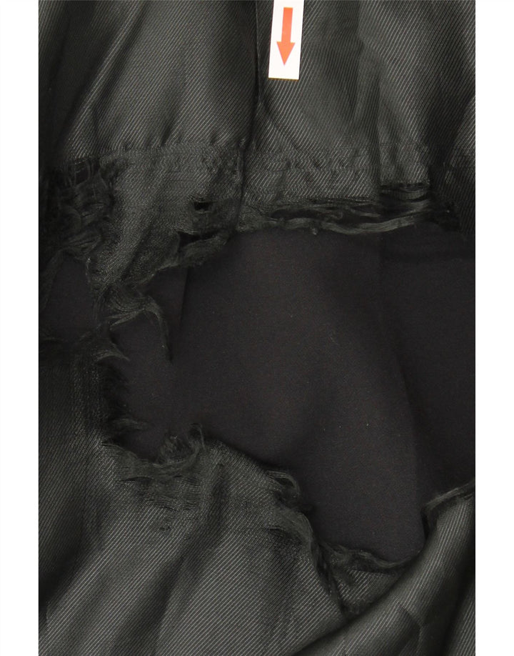 Zara Damen Longline ärmellose offene Blazerjacke UK 16 Large Schwarz