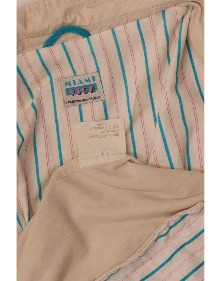 Vintage Herren 1 Knopf Blazer Jacke EU 52 XL Beige Baumwolle