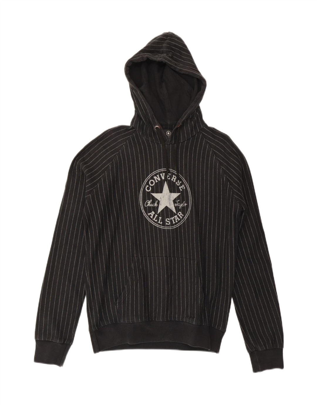 CONVERSE Herren Chuck Taylor Graphic Hoodie Pullover Medium Schwarz gestreift
