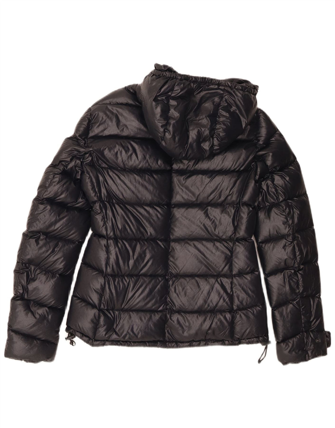 Aspesi Wattierte Damenjacke mit Kapuze, UK 14, Mittelschwarz, Polyamid