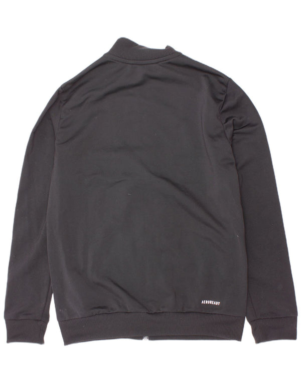 Adidas Jungen Aeroready Trainingsanzug Top Jacke 9–10 Jahre Schwarz Farbblock