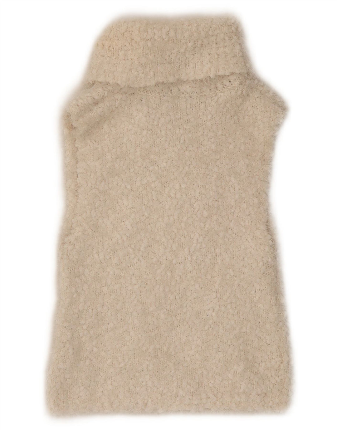 Zara Damen Crop Vest Tank Top UK 8 Small Off White Polyester