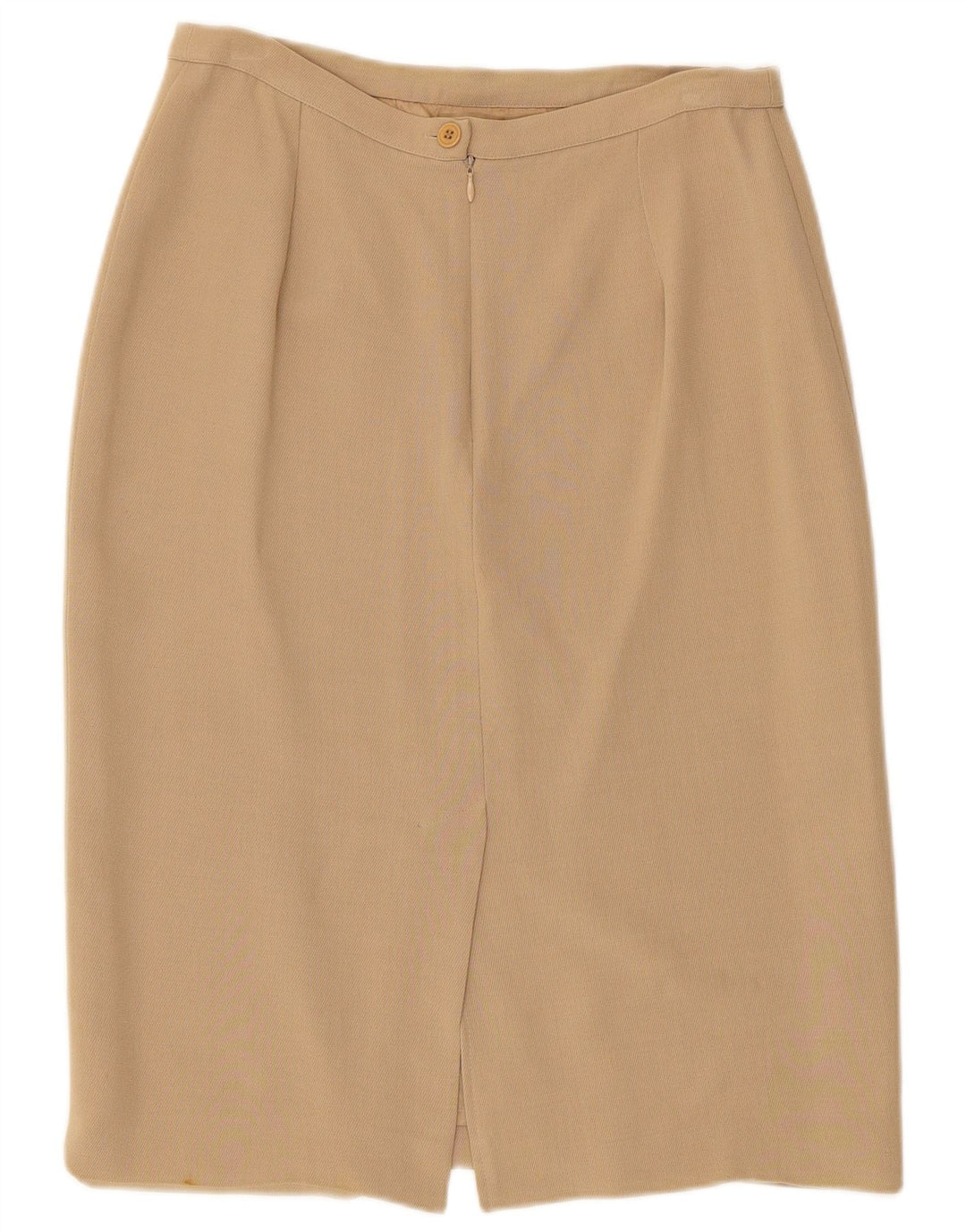 Max & Co. Damen Bleistiftrock UK 12 Medium W28 Beige Acetat