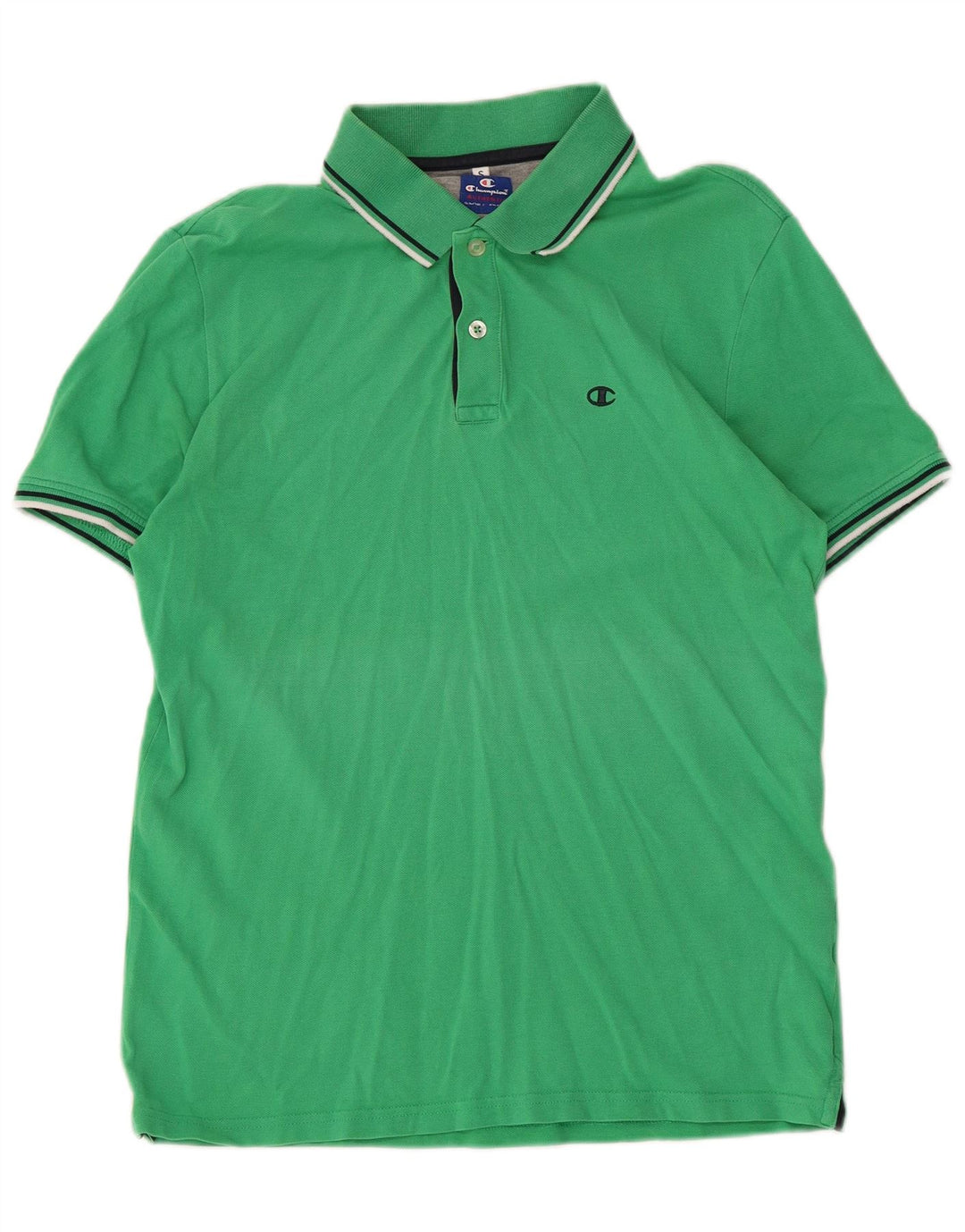 Champion Herren-Poloshirt, klein, grüne Baumwolle