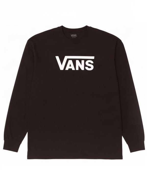 Vans Herren Classic Fit Graphic Top Langarm XL Schwarz Baumwolle