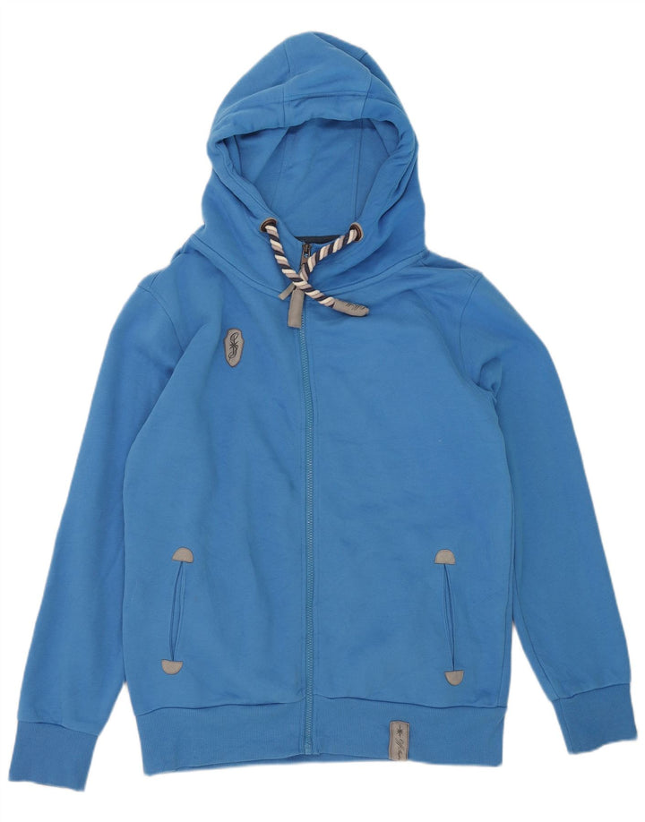 OFFSHORE Herren-Kapuzenpullover mit Reißverschluss, mittelblaue Baumwolle