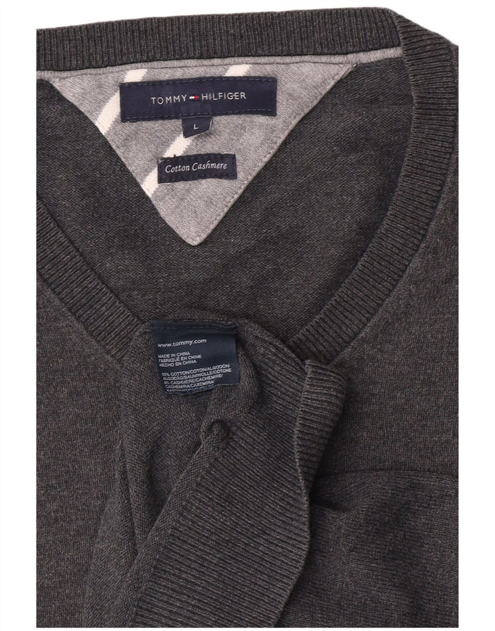 Tommy Hilfiger Herren-Weste-Tanktop, große graue Baumwolle