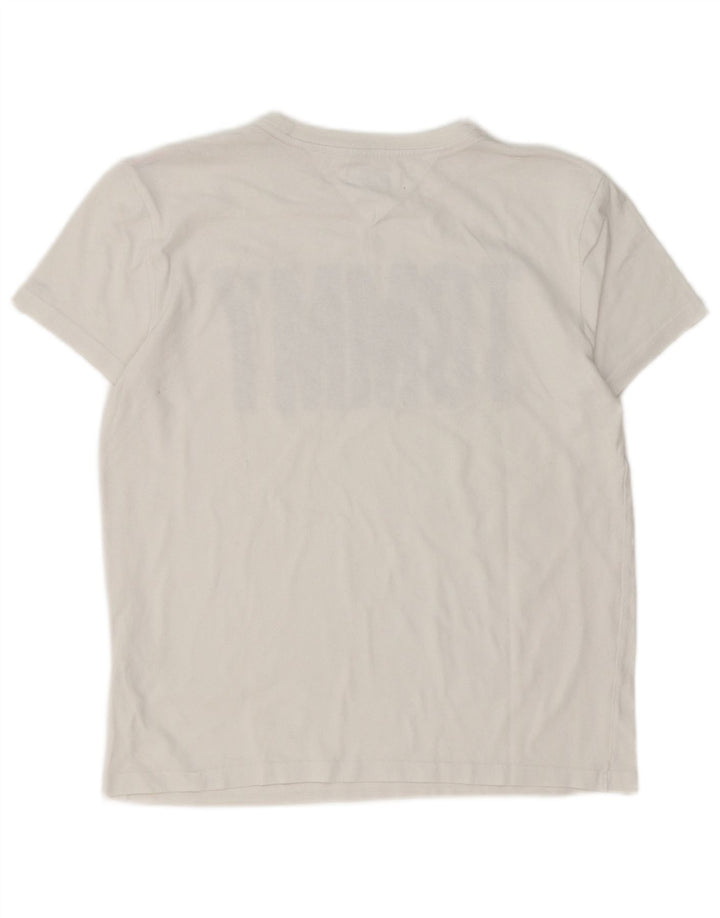 Tommy Hilfiger Herren T-Shirt mit Grafik, Mittelweiß