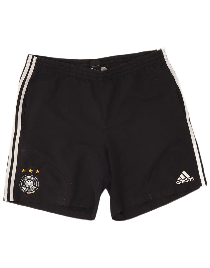 ADIDAS Herren Deutscher Fußball Bund Sport Shorts Large Schwarz Polyester