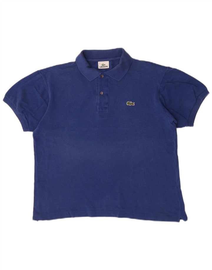 Lacoste Herren-Poloshirt, Größe 4, mittelgroß, marineblau, Baumwolle