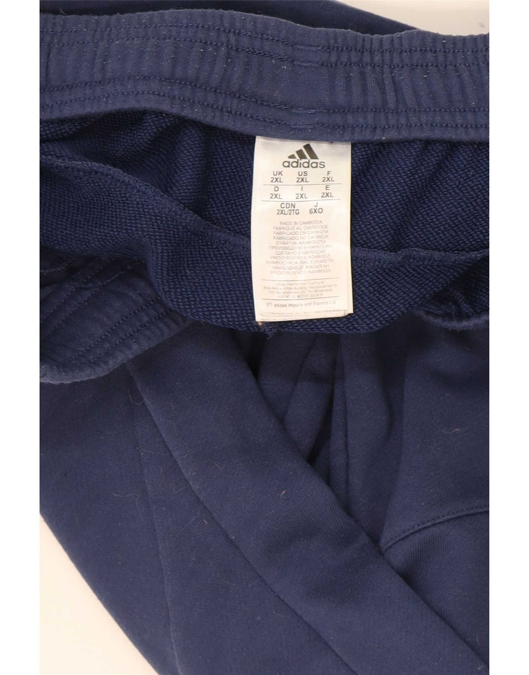 Adidas Herren Trainingshose Jogger 2XL Marineblau Polyester