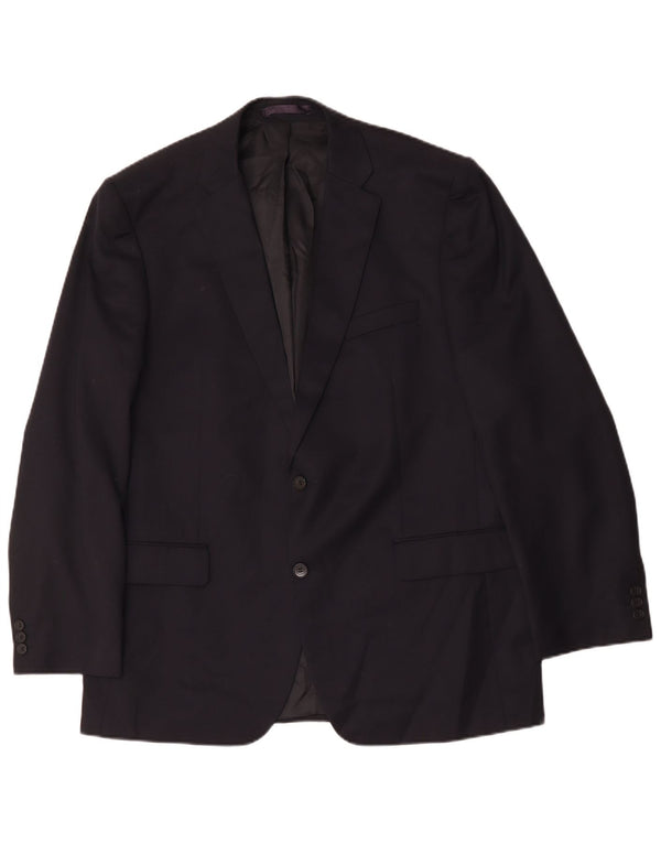 Marks & Spencer Herren-Blazer, lang, mit 2 Knöpfen, UK 44, XL, Marineblau