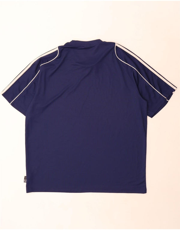 Adidas Herren Climalite T-Shirt Top XL Marineblau Polyester
