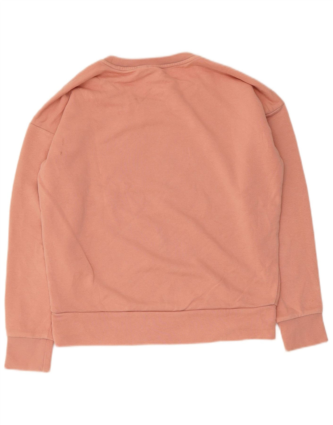 ADIDAS Damen Grafik-Sweatshirt-Pullover UK 14 Mittelrosa