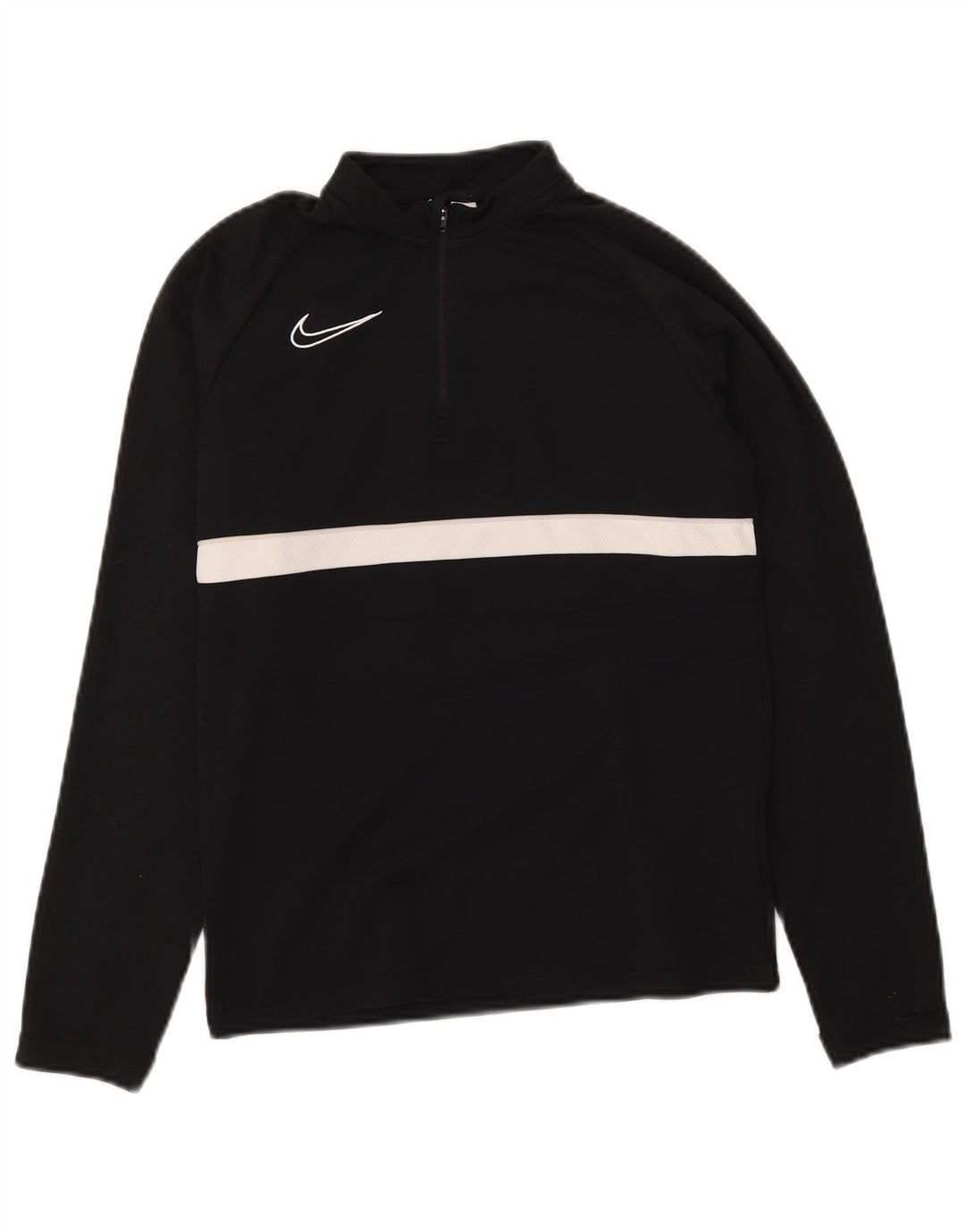 Nike Dri Fit Pullover-Trainingsanzugoberteil für Jungen, 10–11 Jahre, mittelgroß, Schwarz