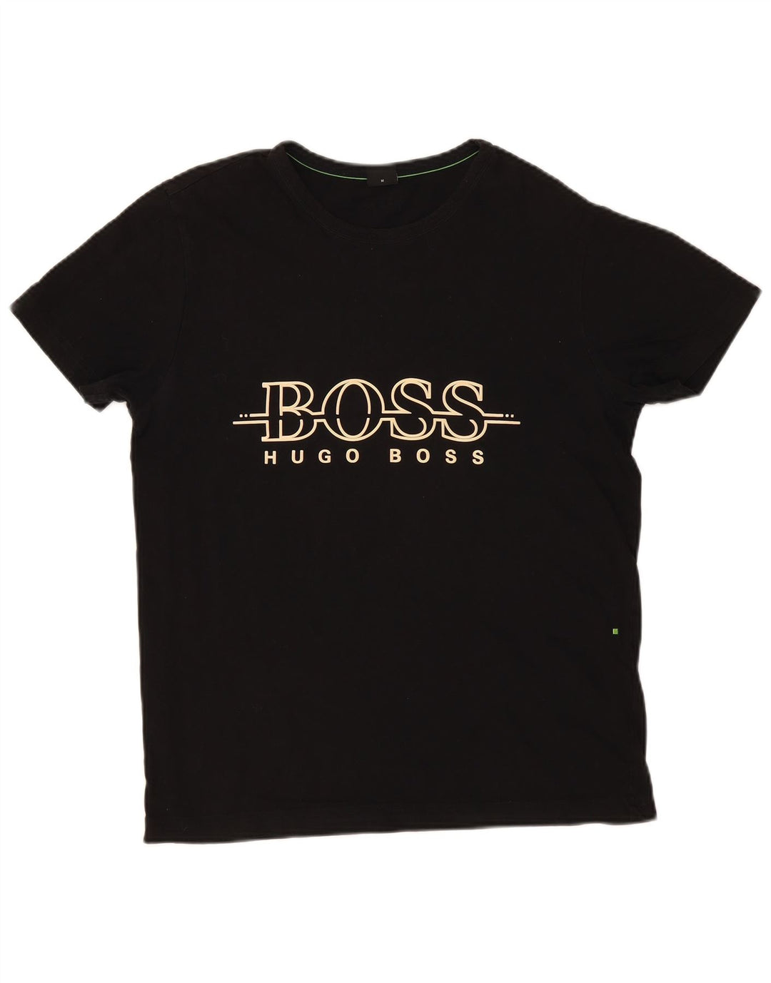 Hugo Boss Herren-T-Shirt mit Grafik, mittelschwarze Baumwolle