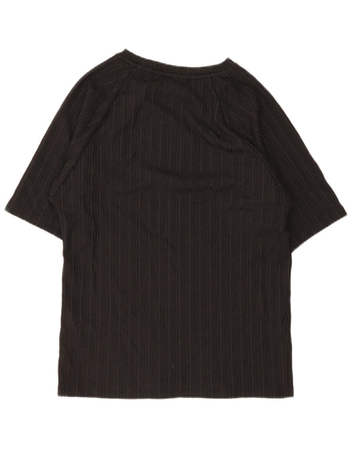 Lipsy Damen T-Shirt Top UK 16 Large Schwarz Polyester