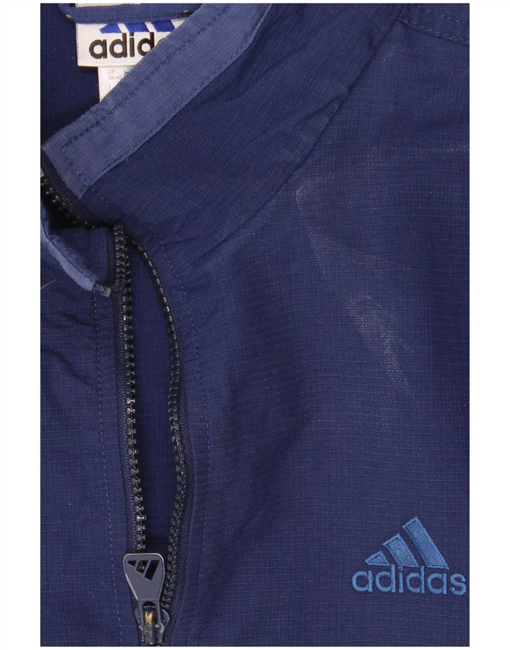 Adidas Herren-Trainingsanzug-Top-Jacke, UK 38/40, mittleres Marineblau, Farbblock