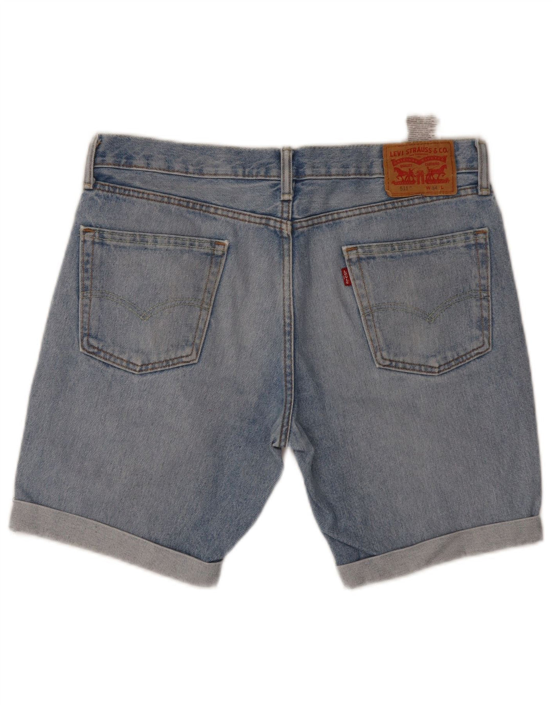 Levi's Herren 511 Denim Shorts W34 Große blaue Baumwolle