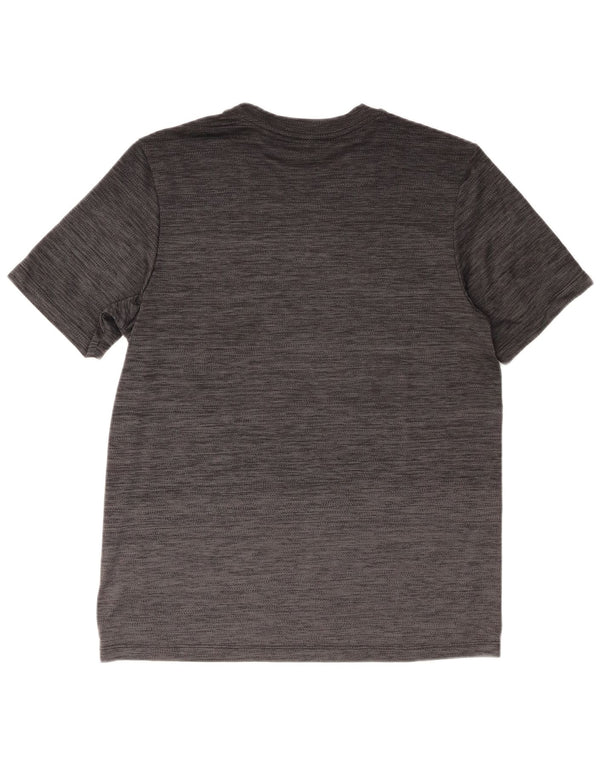 Adidas Herren T-Shirt Top Mittelgrau geflecktes Polyester