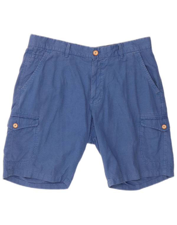 Massimo Dutti Herren Cargoshorts EU 42 Large W32 Blau